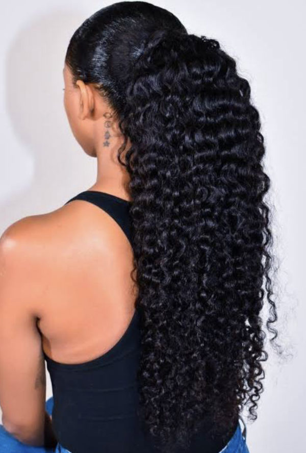 Ruby water wave Ponytail